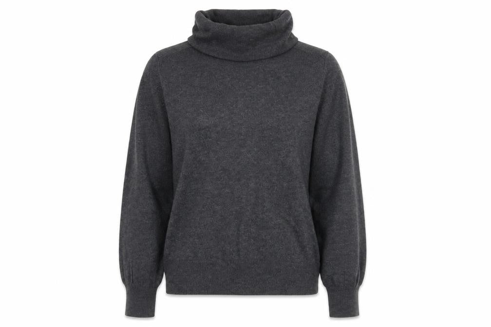 Marks & Spencer Women Grey Cowl Neck Long Sleeve Jumper Size 14