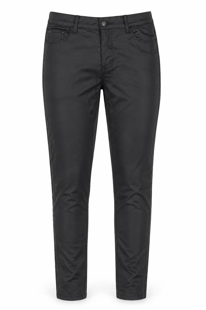Estee Brown Womens Black Slim Fit Stretch Trousers Size 12