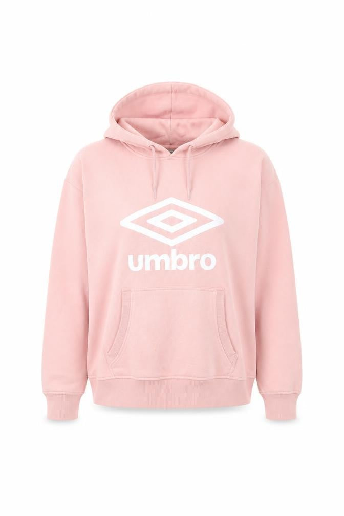 Umbro Womens Pink XL Pullover Hoodie Sweatshirt Casual Logo