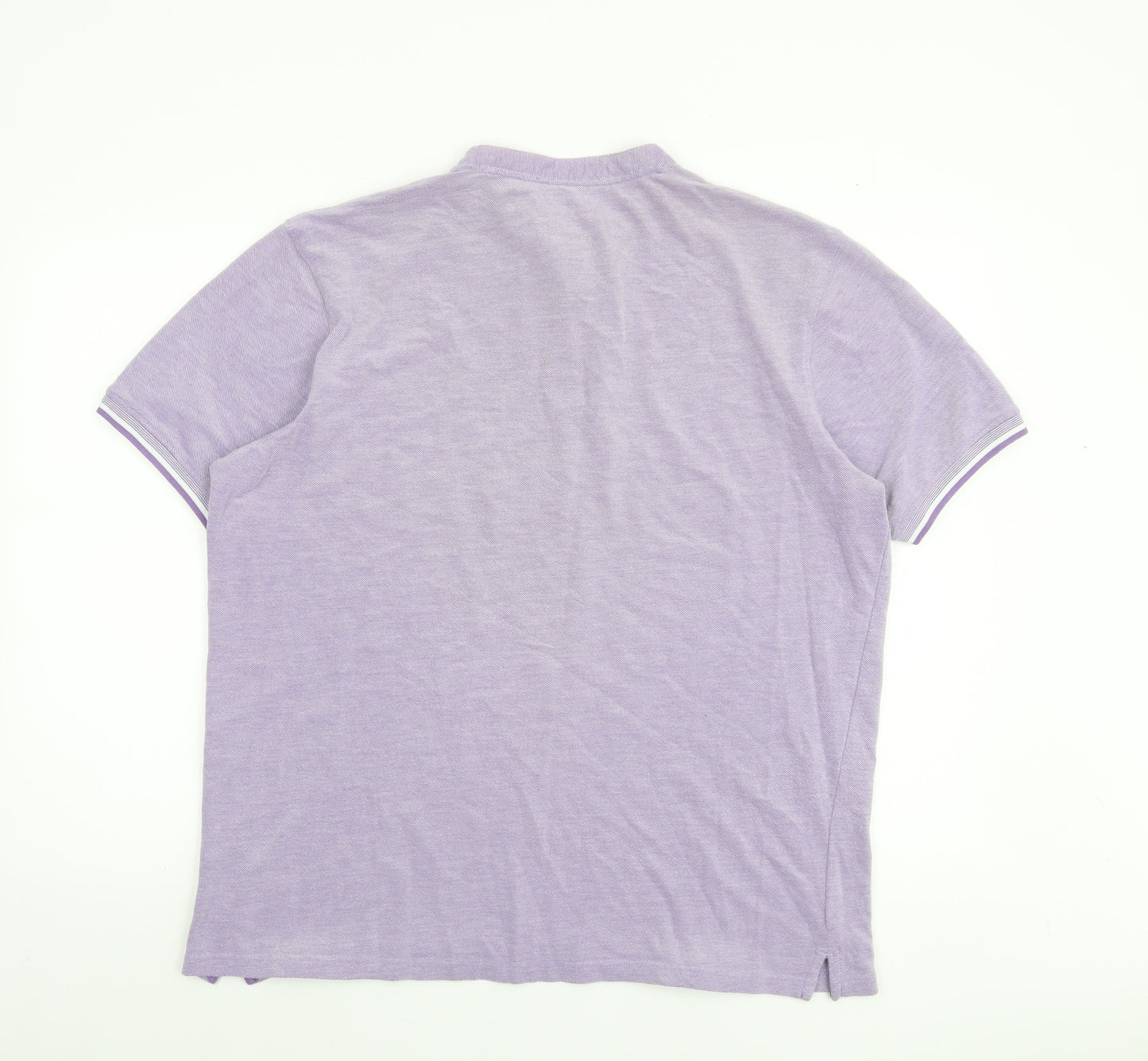 Dunnes Stores Men’s Purple Regular Fit Cotton Polo Shirt XL