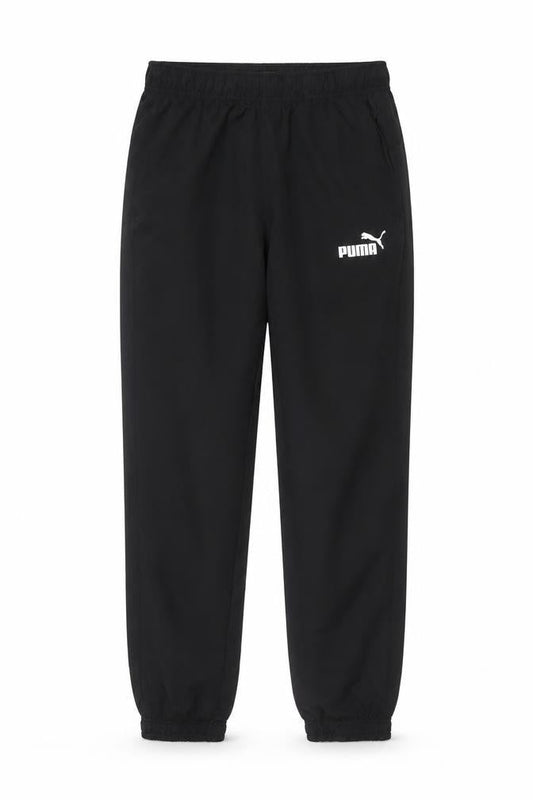 Front view of Puma Men's Black Jogger Trousers, size S, Regular Fit