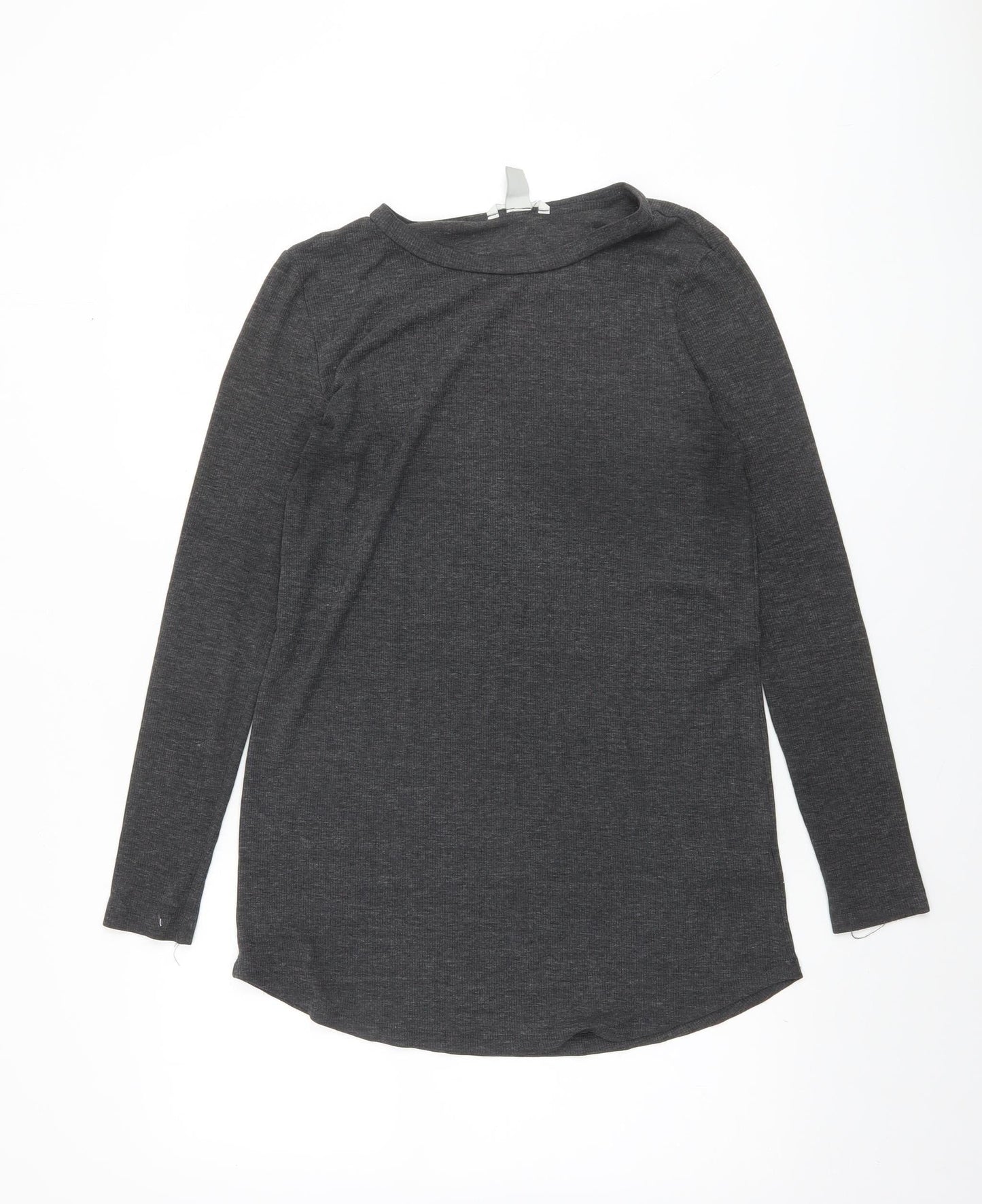 H&M Womens Grey Long Sleeve Basic Jersey T-Shirt Size L