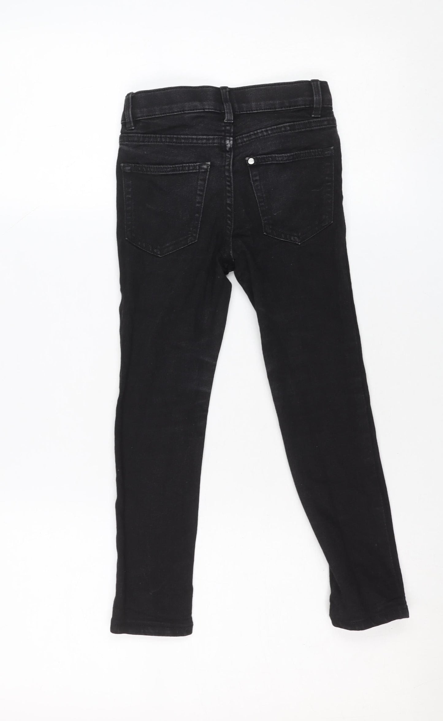 &Denim Boys Black Skinny Fit Jeans 6 Years Adjustable Waist