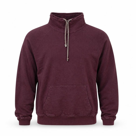 Pull&Bear Men's Red High Neck Pullover Sweatshirt Size M