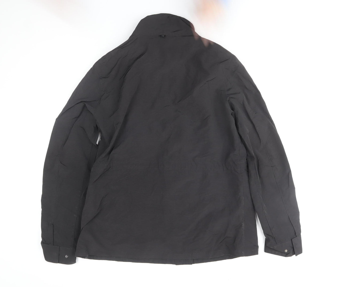 Superdry Womens Black Military Jacket Size 12 Cotton Blend