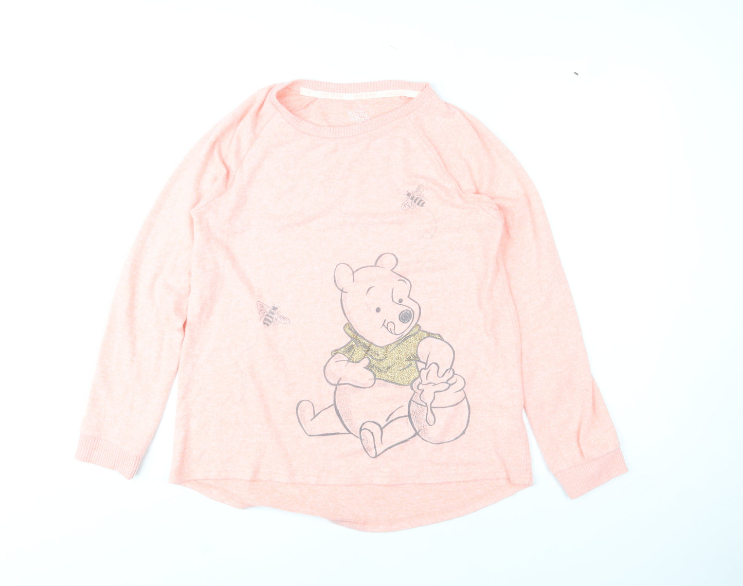 Disney Women’s Pink Winnie the Pooh Pullover Jumper Size M (12-14)