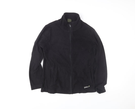 Gelert Womens Black Fleece Full Zip Basic Jacket Size 14