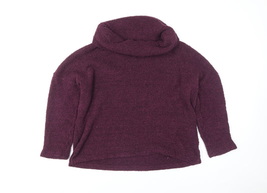 Next Women’s Purple Roll Neck Long Sleeve Knit Top M