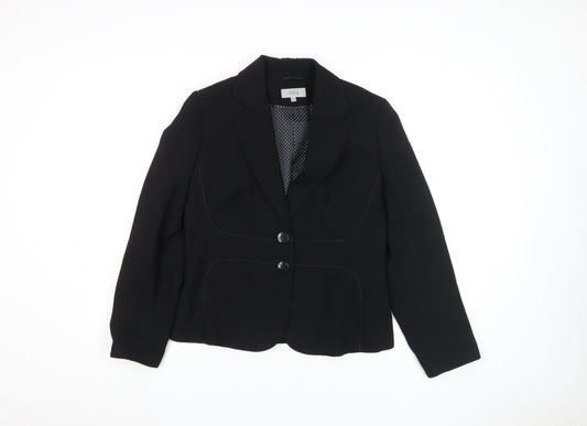 Marks and Spencer Women Black Size 14 Blazer Jacket