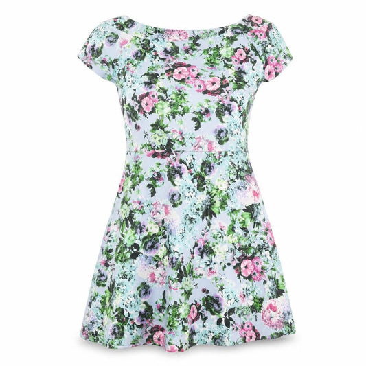 Style London Women's Multicoloured Floral Fit & Flare Dress M