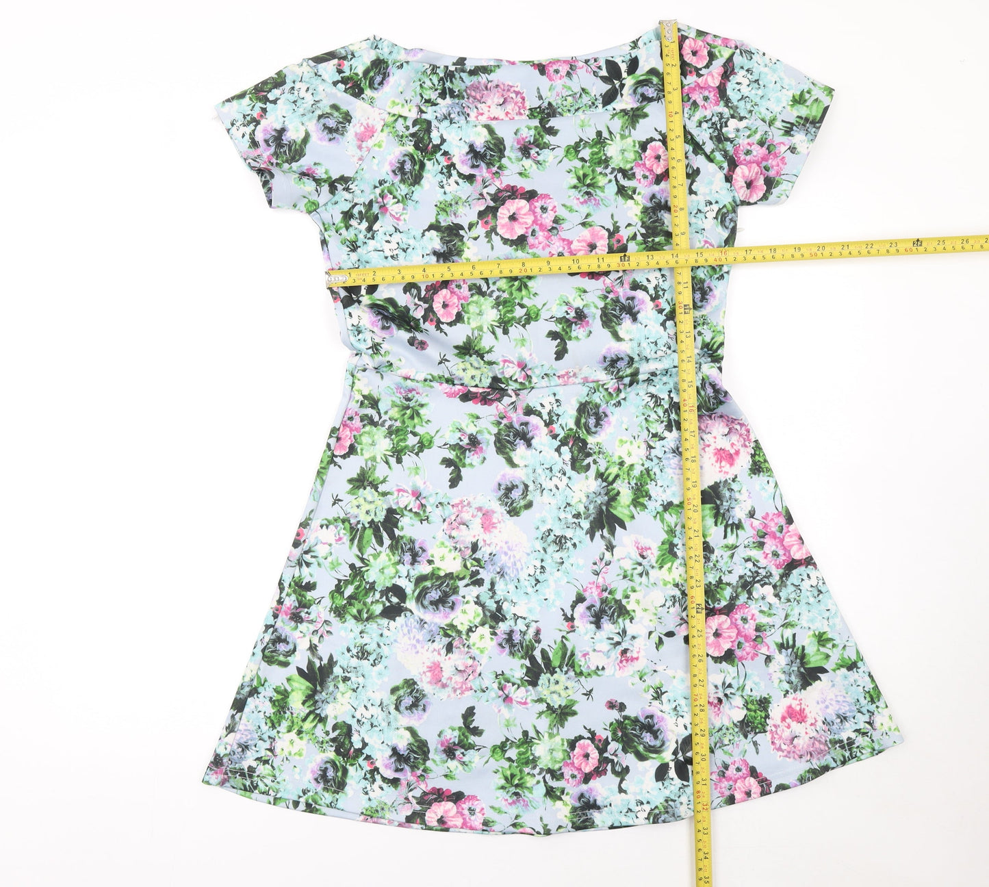 Style London Women's Multicoloured Floral Fit & Flare Dress M