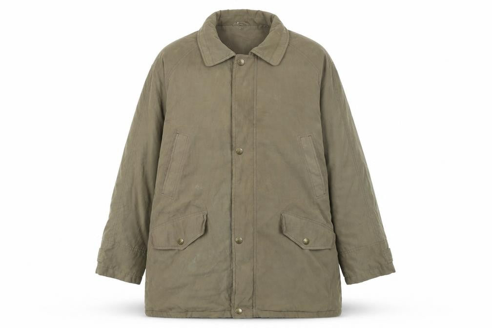 Rappson Men's Green 38 Overcoat Polyester Blend Mid-Length Jacket