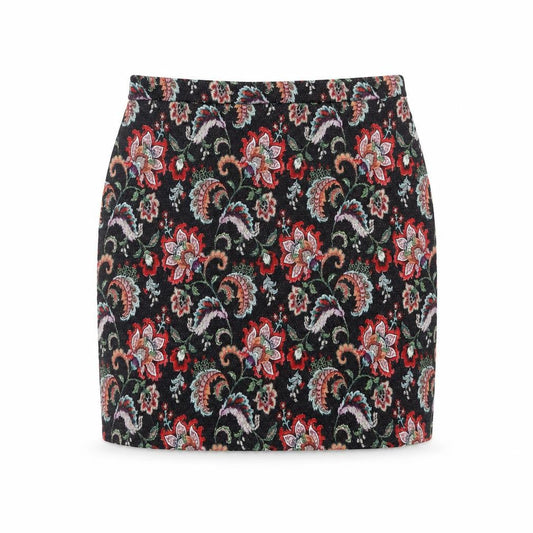 Papaya Women’s Multicoloured Floral Tweed Mini Pencil Skirt Size 10