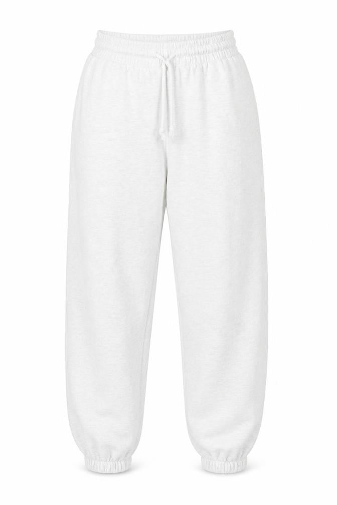 Zara Women Grey Jogger Trousers S Cotton Blend Elastic Waist