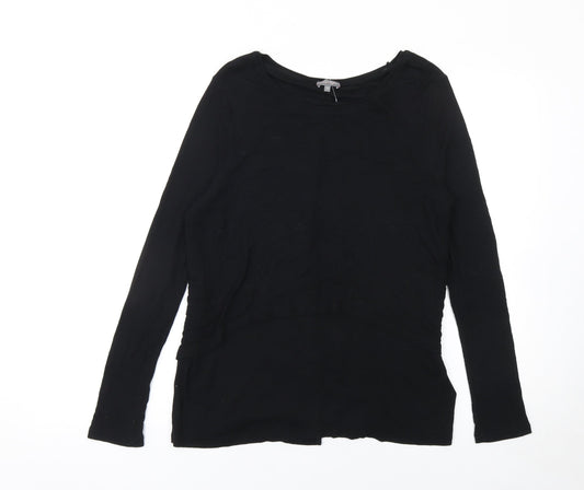 Phase Eight Women Black Size 14 Long Sleeve Pullover Jumper