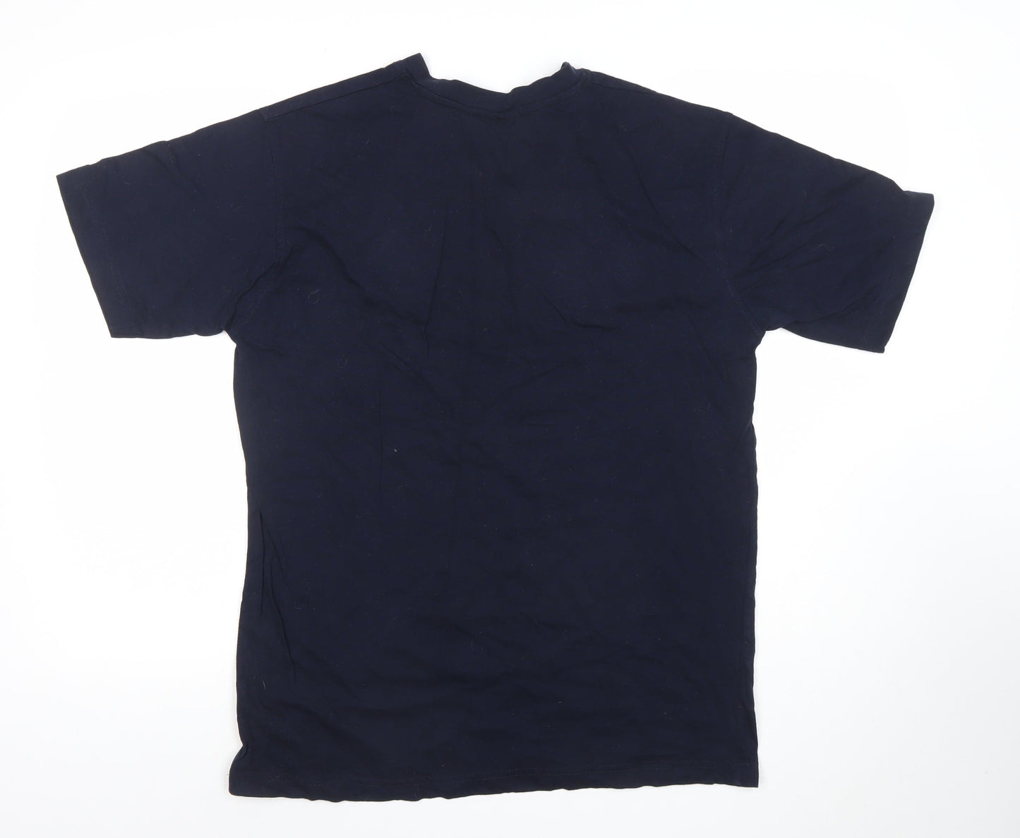 JJB Men’s Blue Everton Embroidered V-Neck Cotton Sports T-Shirt M