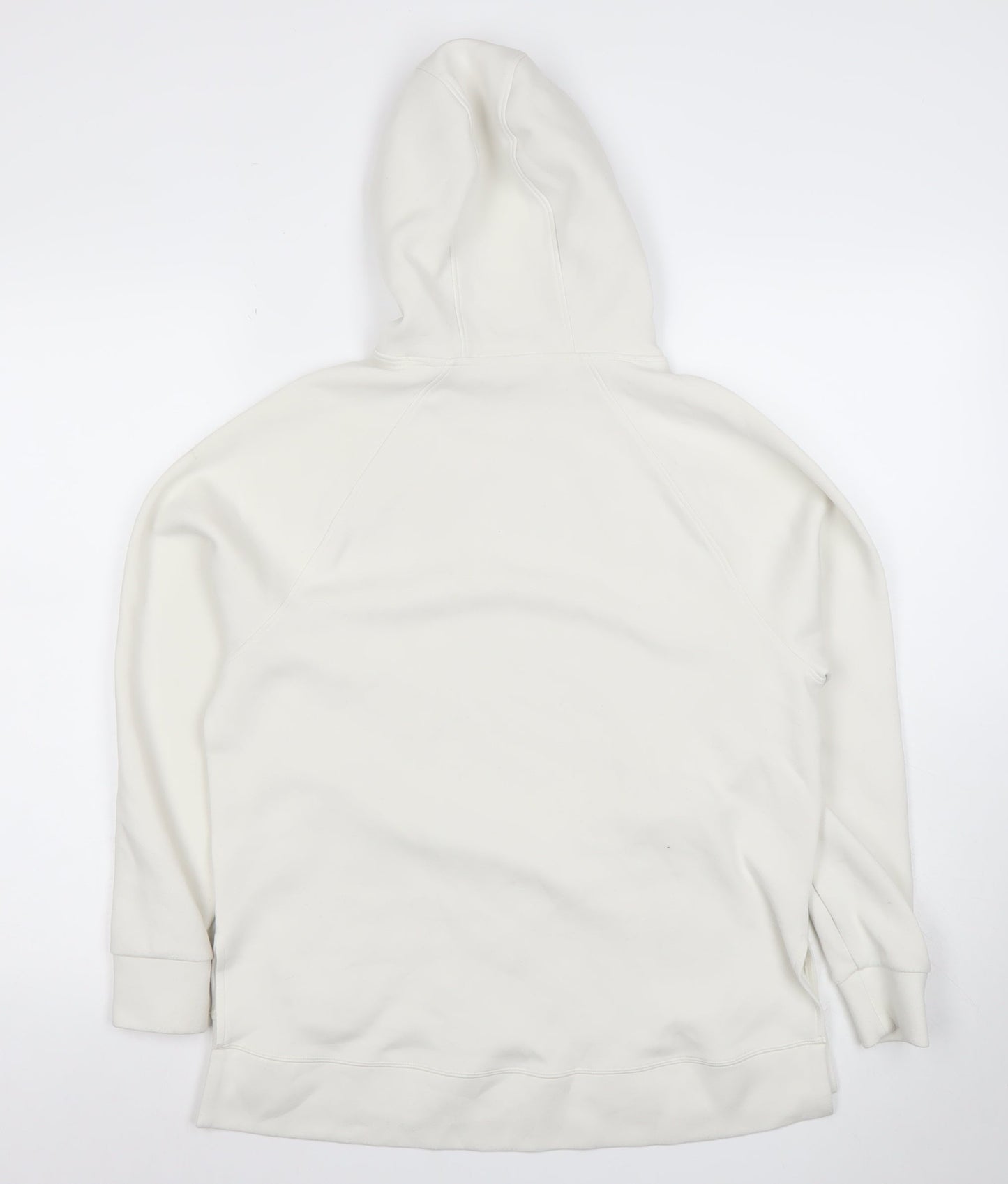 Marks and Spencer Women Ivory Cotton Pullover Hoodie XS