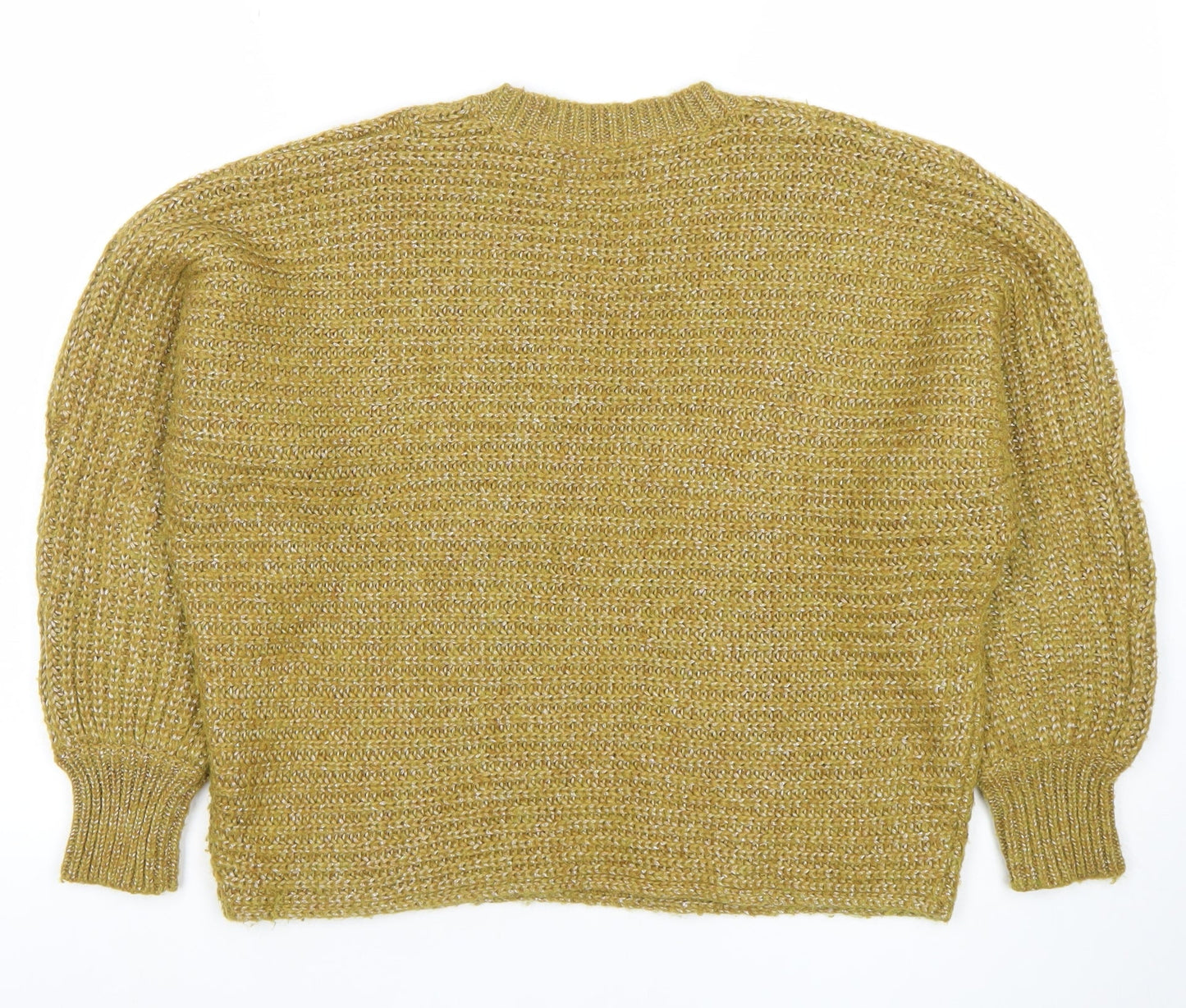 Marks and Spencer Per Una Womens Green Size 12 Chunky Knit Jumper