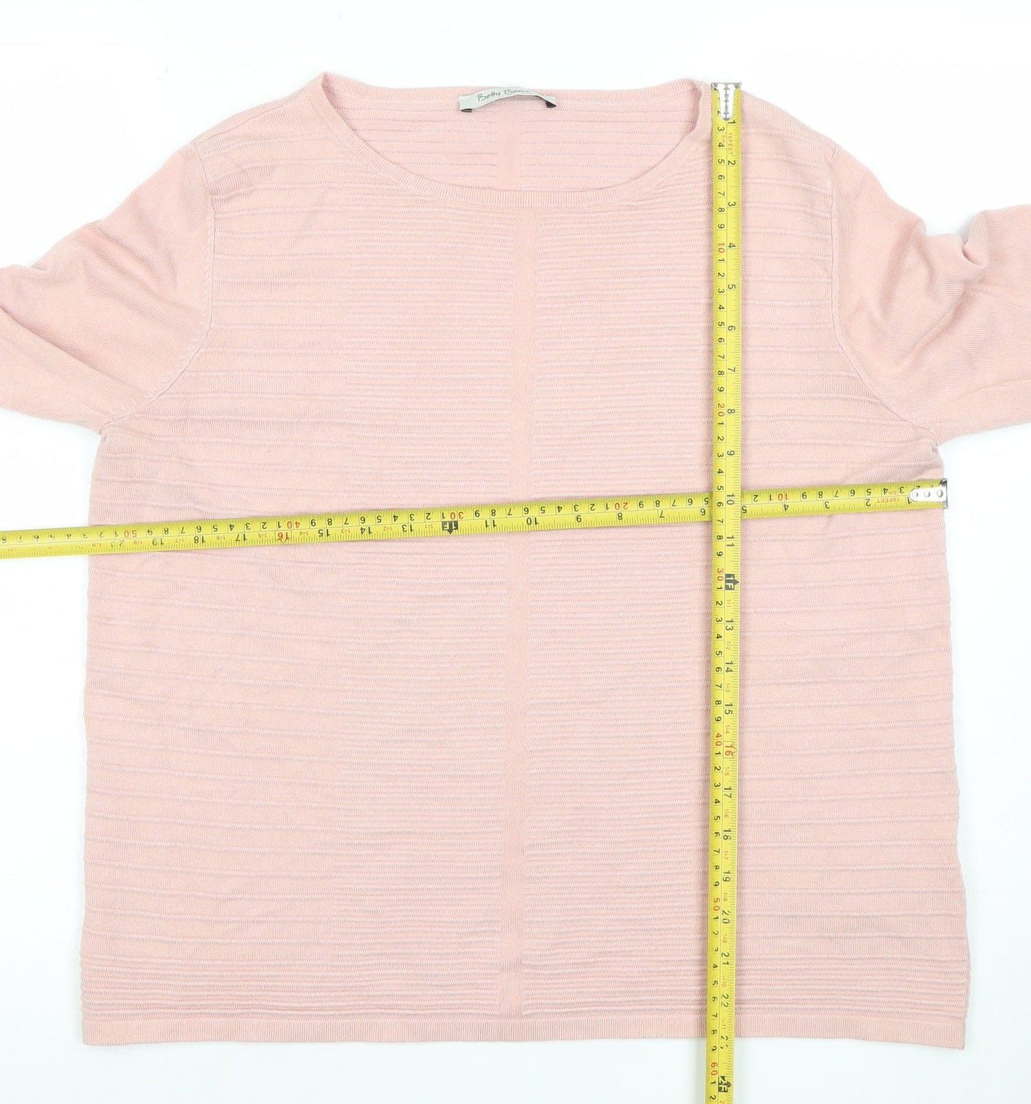 Betty Barclay Women Pink Size 12 Lightweight Knit Jumper