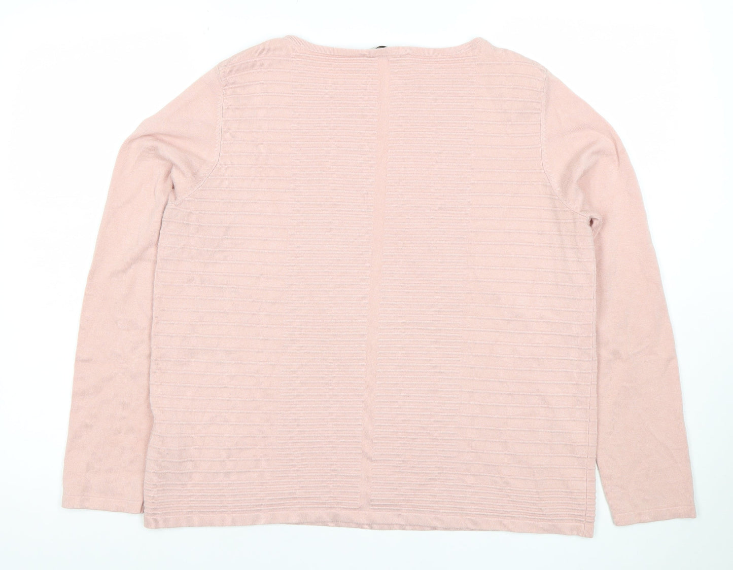 Betty Barclay Women Pink Size 12 Lightweight Knit Jumper