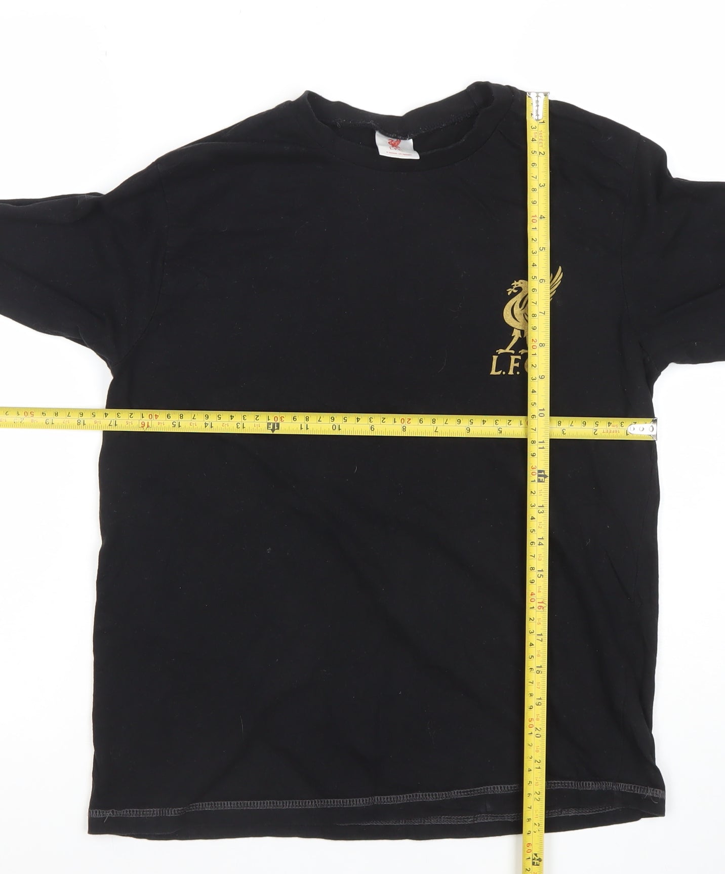 Pyjamas.com Teens Black LFC Long Sleeve Cotton T-Shirt L