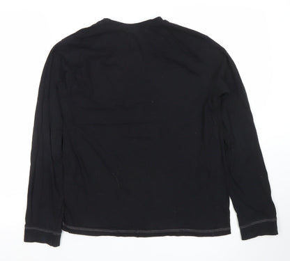 Pyjamas.com Womens Black LFC Long Sleeve Cotton T-Shirt L