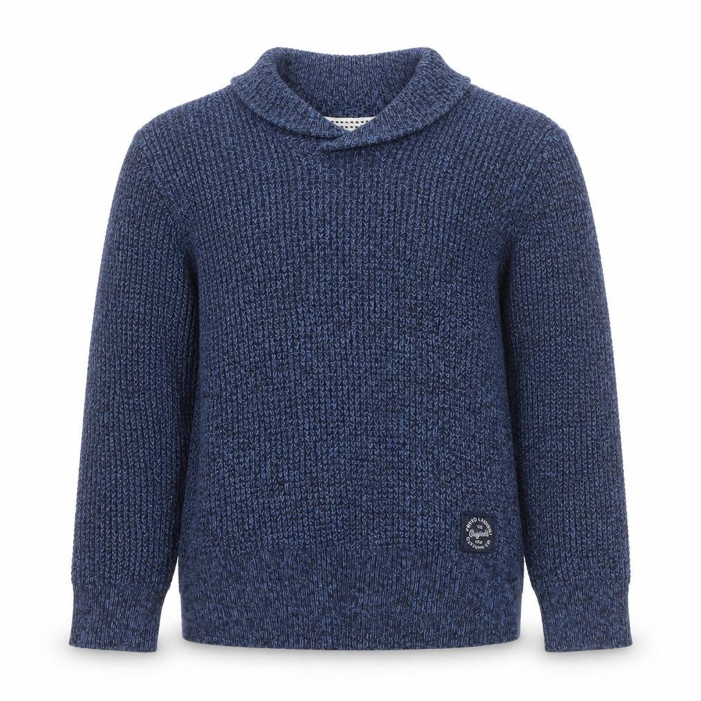 Tokyo Laundry Boys Blue Roll Neck Knit Jumper Size 5/6 Years
