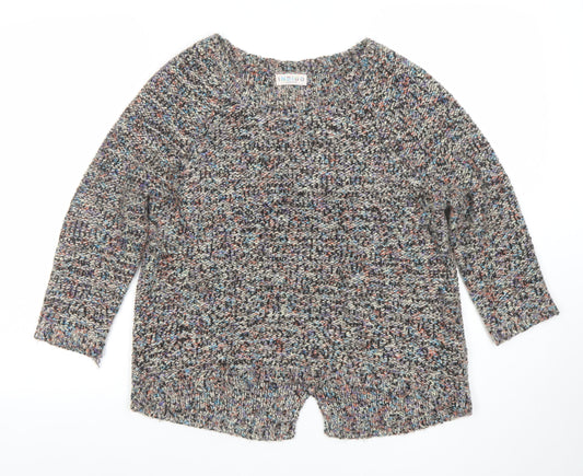 Marks and Spencer Women’s Multicoloured Chunky Knit Cardigan Size 8
