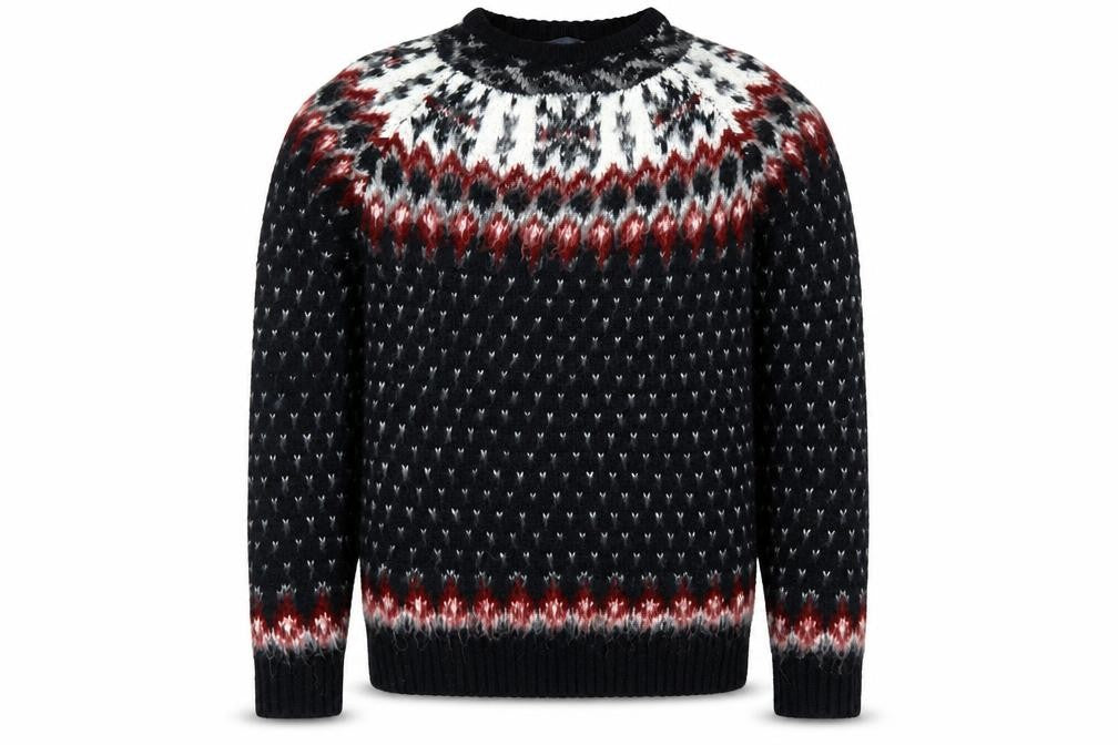 Cedarwood State Men's Multicoloured S Fair Isle Acrylic Pullover Jumper