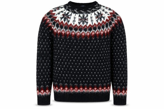 Cedarwood State Men's Multicoloured S Fair Isle Acrylic Pullover Jumper