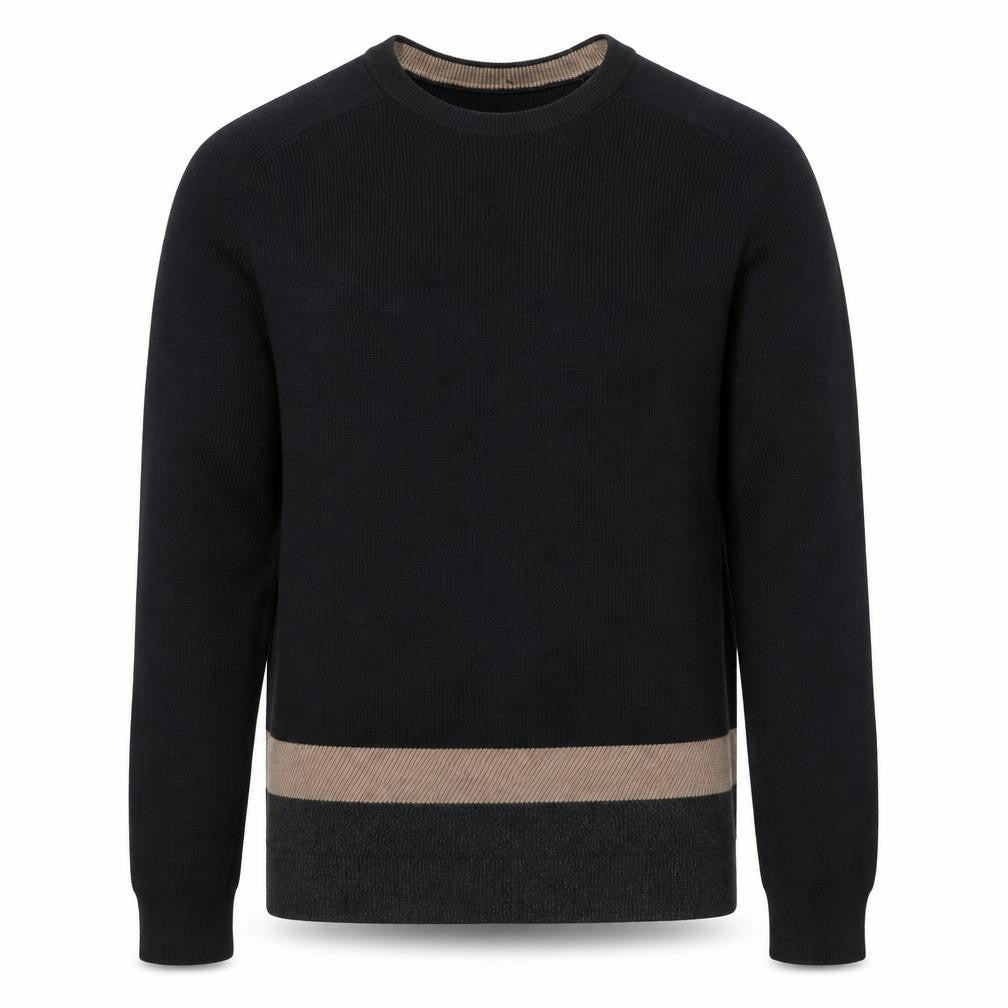 Jasper Conran Men’s Black Cotton Wool Knit Jumper Size L