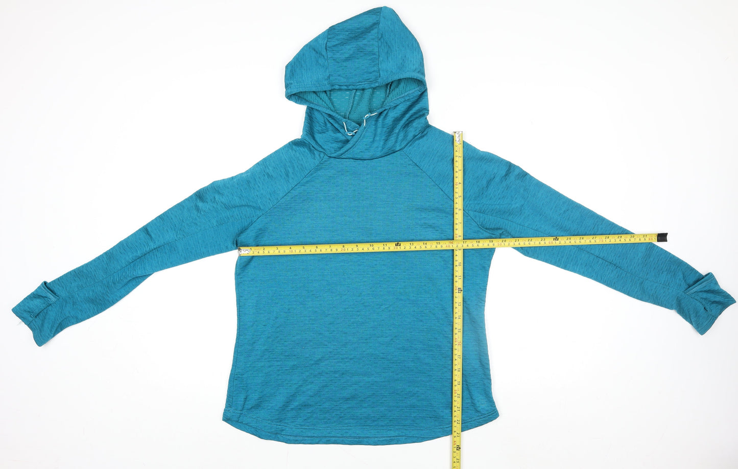 Dunnes Stores Women Blue Hooded Pullover Sweatshirt Size 12