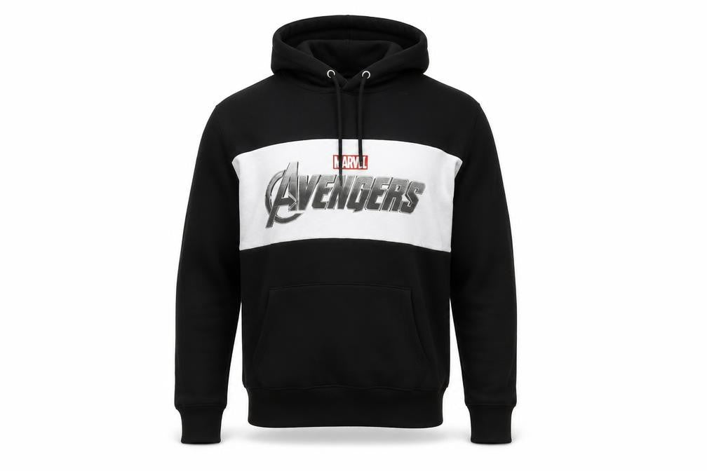 Primark Men’s Black Avengers Hoodie Small Pullover Graphic Print