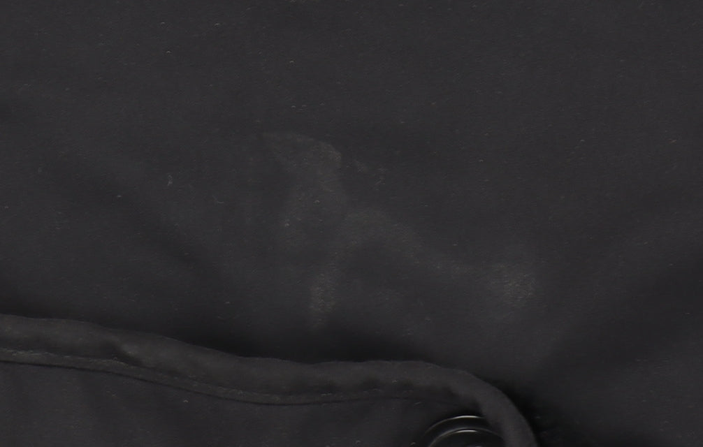 BHS Womens Black Faux Fur Trim Hooded Mid-Length Coat Size 12