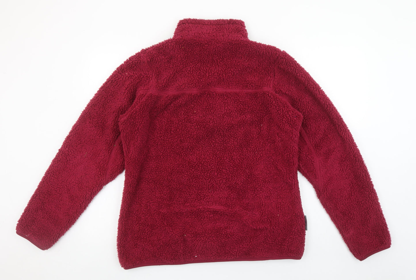 Mountain Life Women’s Red 1/2 Zip Fleece Sweatshirt Size 14