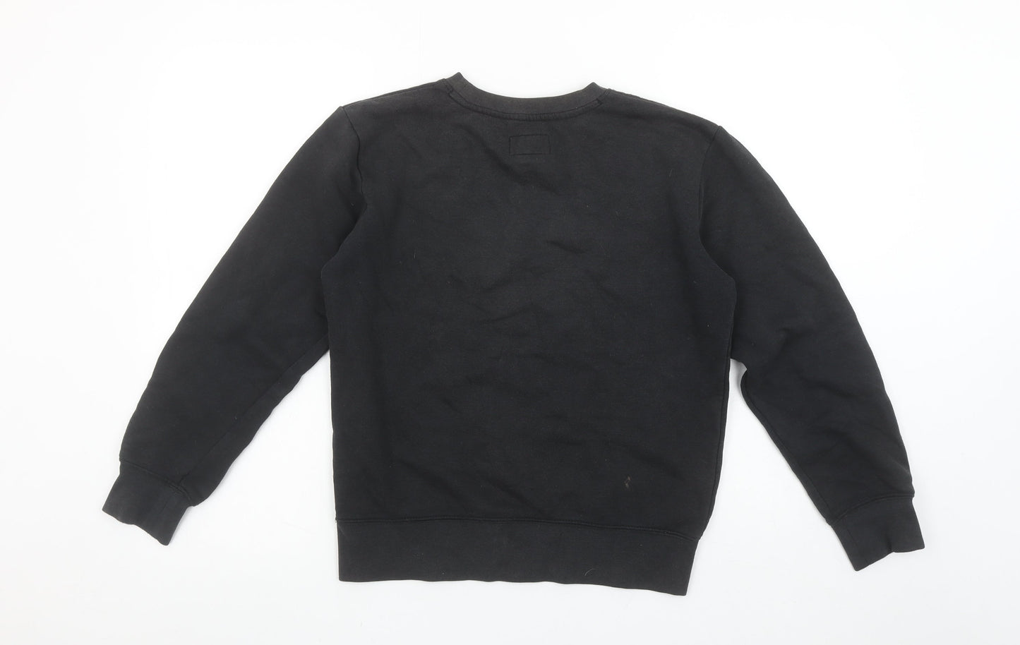 Jordan Boys Black Pullover Fleece Sweatshirt 12-13 Years Logo Crew Neck