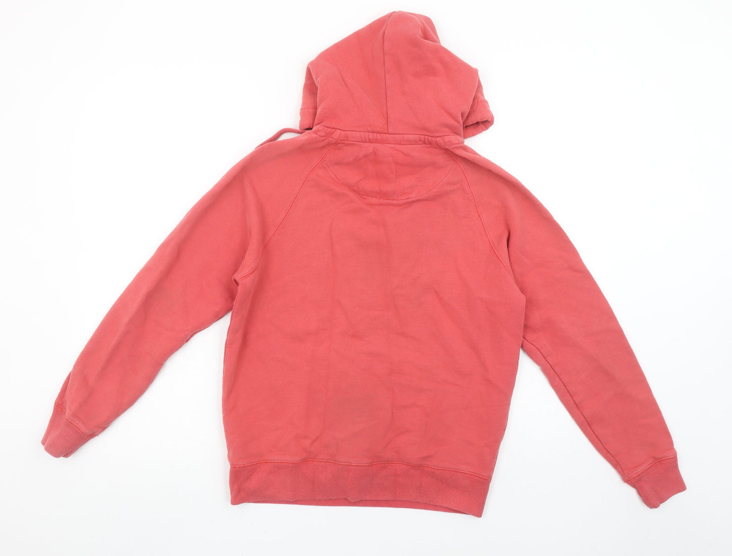 Jack Wills Women's Coral Pink Pullover Hoodie UK 8 Cotton Blend Casual