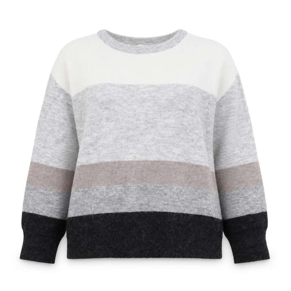 Joey Healy Womens Multicoloured Striped Pullover Jumper Size 16