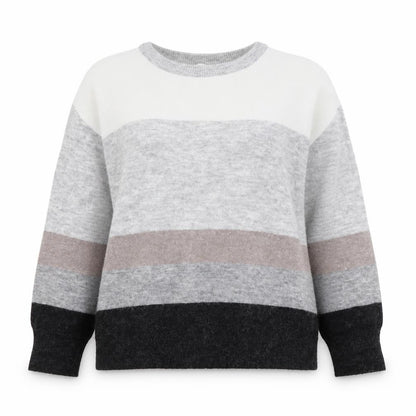 Joey Healy Womens Multicoloured Striped Pullover Jumper Size 16