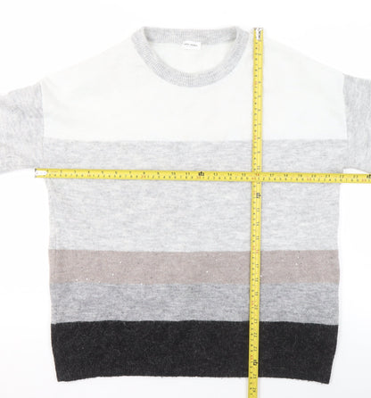 Joey Healy Womens Multicoloured Striped Pullover Jumper Size 16