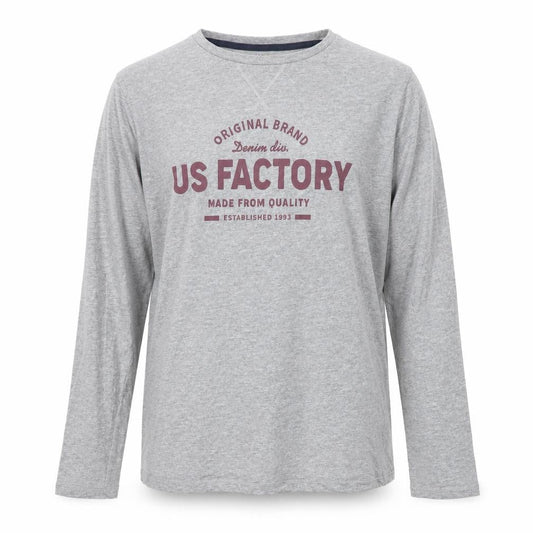 La Redoute Women Grey Long Sleeve T-Shirt Small Crew Neck Casual