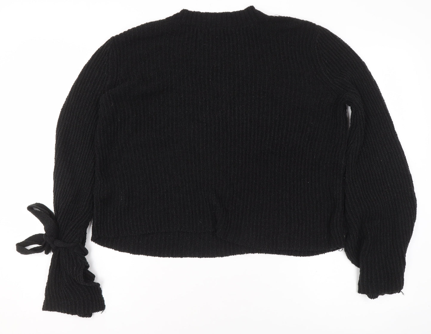 Tom Tailor Denim Womens Black Crew Neck Chunky Knit Jumper Size 12