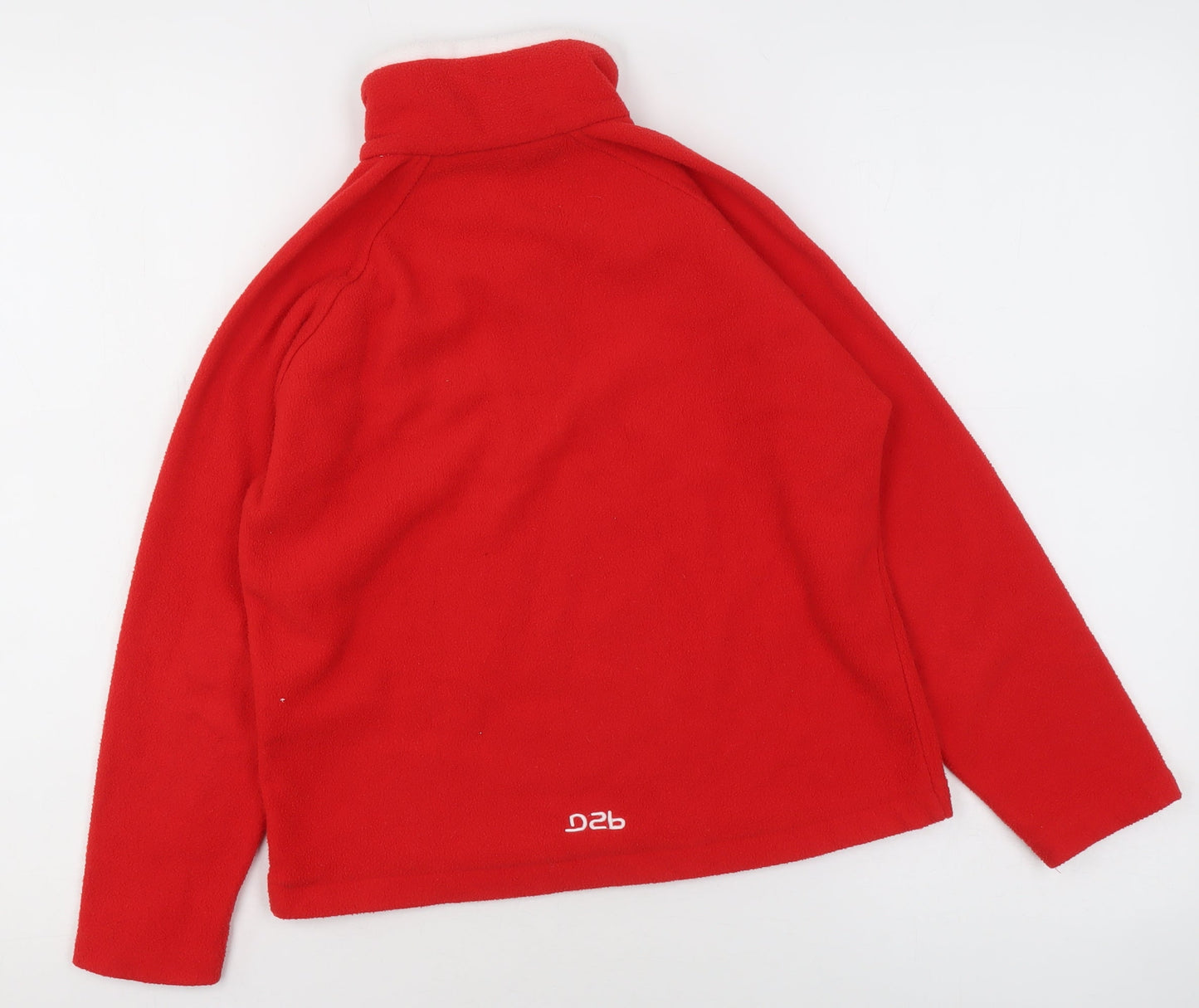 Dare 2b Boys Red Fleece 1/2 Zip Pullover Sweatshirt 12 Years