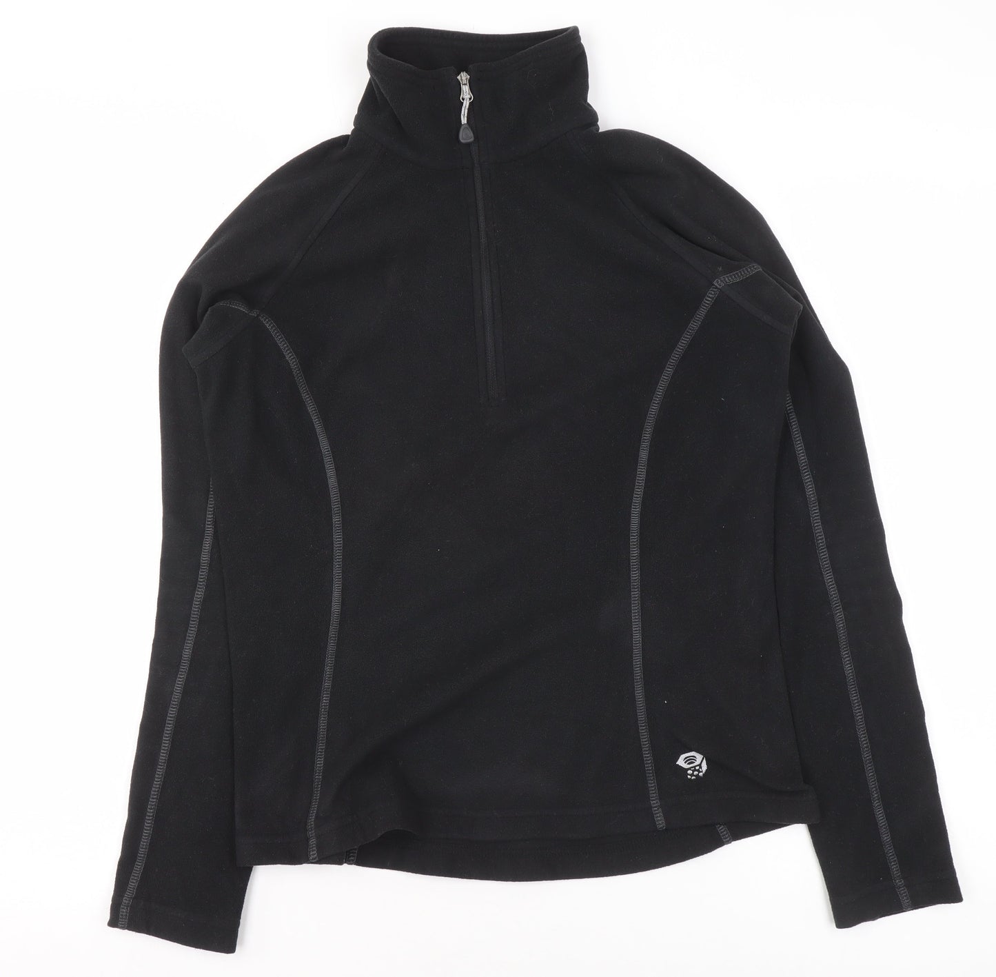 Mountain Hardwear Womens Black Small 1/2 Zip Fleece Pullover Sweatshirt