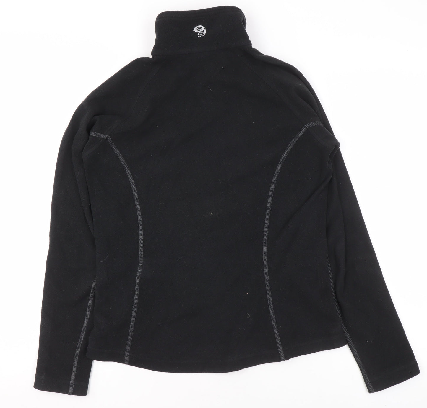 Mountain Hardwear Womens Black Small 1/2 Zip Fleece Pullover Sweatshirt