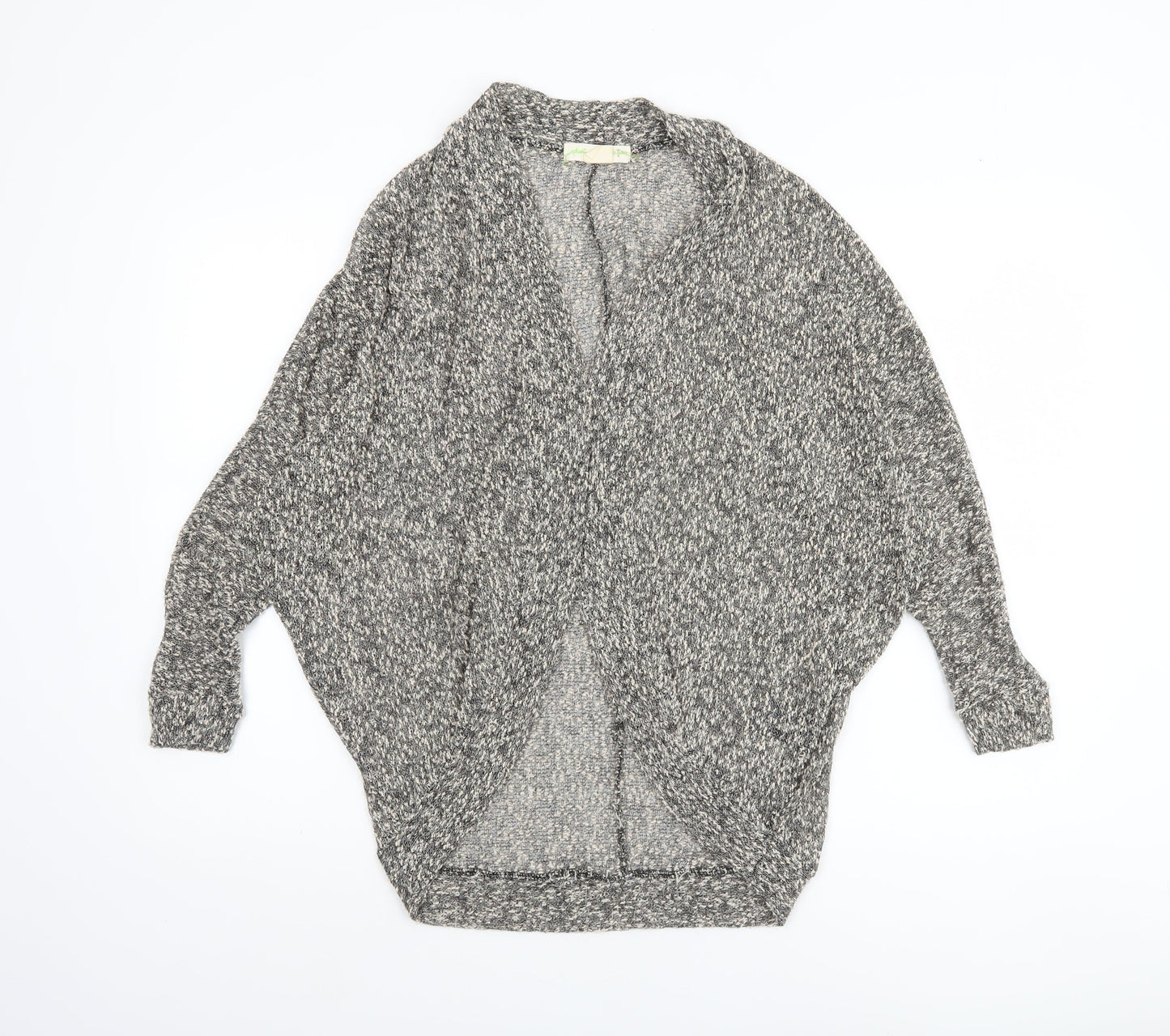 Darling Not Darling Women's Grey Open Knit Dolman Sleeve Cardigan M