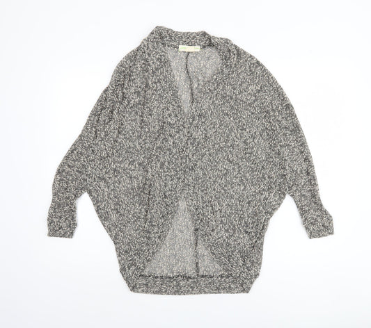 Darling Not Darling Women's Grey Open Knit Dolman Sleeve Cardigan M