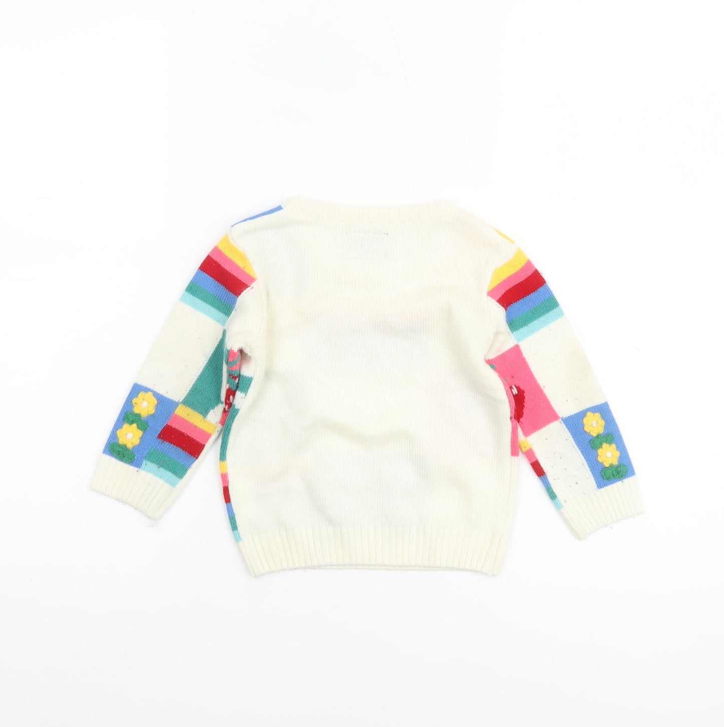 Frendz Unisex Baby Multicoloured Knit Pullover Jumper 12-18 Months Bunny Strawberry