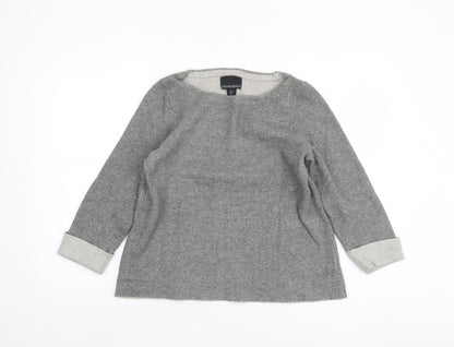 Cynthia Rowley Women Grey Wool Blend Pullover Jumper Size M
