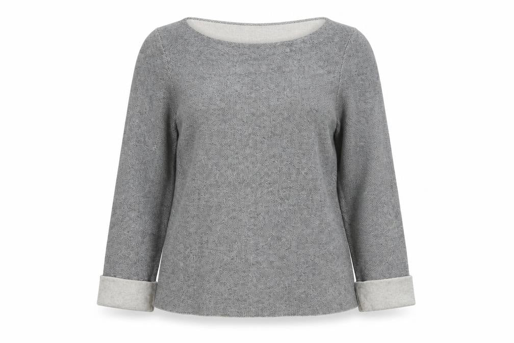 Cynthia Rowley Women Grey Wool Blend Pullover Jumper Size M